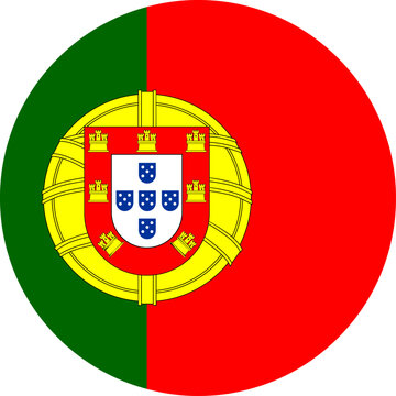 Portugal national flag circular symbol representing identity