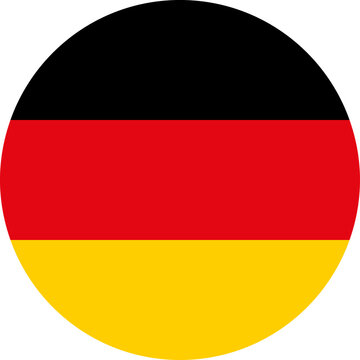 Germany national flag round button or icon