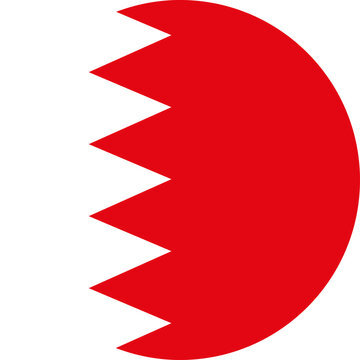 Bahrain national flag abstract symbol red creating graphic