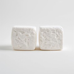 Marshmallow candy ingredient photographed isolated for recipes baking desserts and commercial food use
