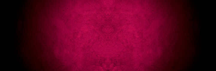 Old wall texture cement dark black pink background abstract grey color design are light with white gradient background.
