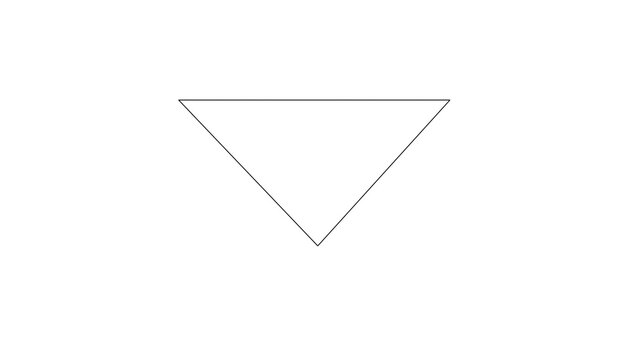 Minimalist Inverted Triangle Geometric Icon