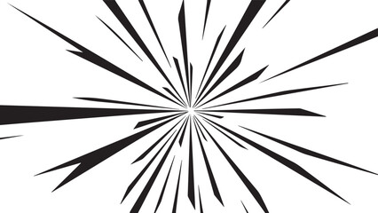 Abstract radial speed lines explosion comic book background vector illustration © MdSaddam