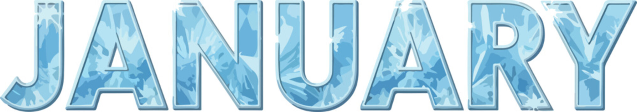 January A Cool and Icy Month - Celebrating the Start of the New Year with a Frosty Design