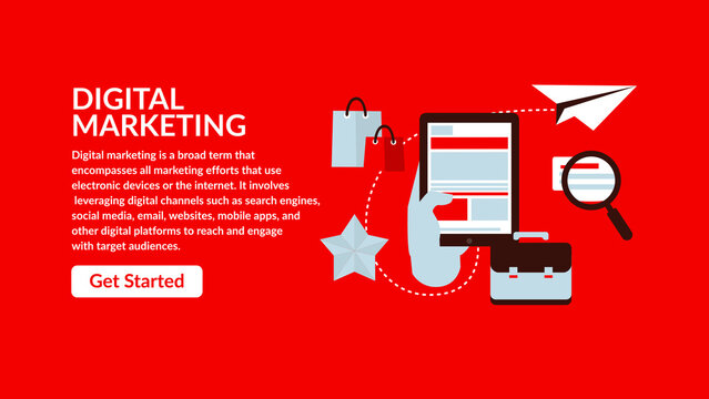 Digital Marketing Design Concept