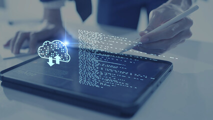 AI-powered analyze big data analyze, AI performance AI Cloud storage Virtual office database system, file storage digital transformation technology, file access, doc sharing business finance, 