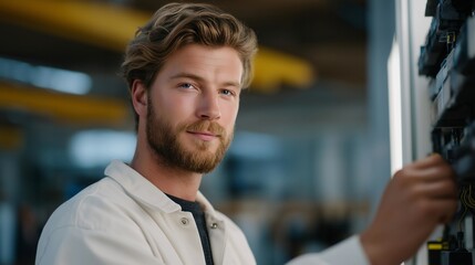 A professional maintenance scene shows specialists calibrating highvoltage control circuits, fine tuning each valve component to achieve accurate response and system stability. cinematic color