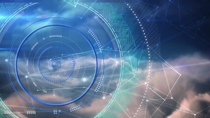 Animation of scope scanning over network of connections