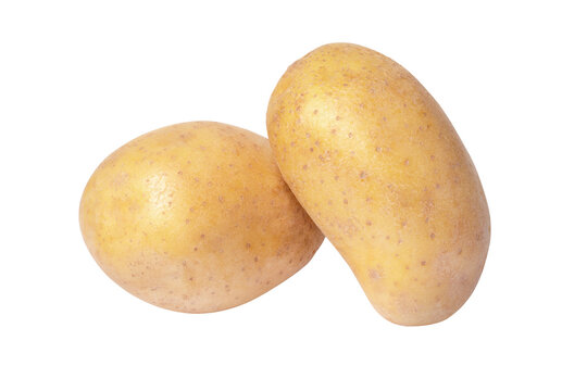 potatoes isolated on white background