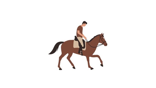 Video Man Riding Horse