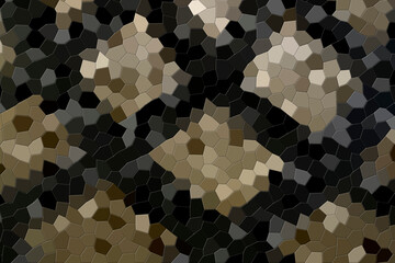 Hintergrund mit Sechsecken in dunkelbraun, beige und hellbraun