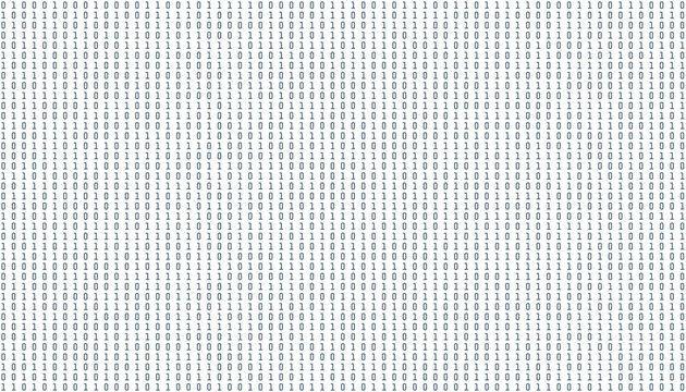 Binary code seamless pattern on white digital background