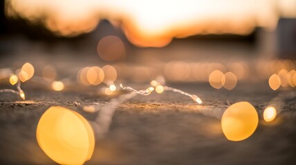 St patrick's day magic golden lights and irish charm on a festive evening