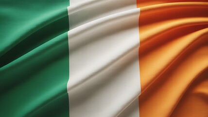 St patrick's day irish flag green white orange colors ireland national symbol