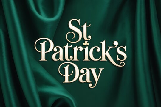 Celebrate st patrick's day with shamrocks leprechauns and irish heritage on a lucky green background - Powered by Adobe