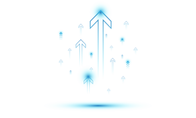 Business Arrow Showing Upward Finance Investment Profit Growth Concept with Rising Arrows on Transparent Background
