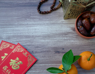 Flat lay with beautiful red rose, blank card, pink envelope, and pen