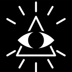 Eye of Providence. All-Seeing Eye