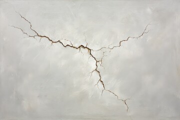 Cracked Gray Textured Background with Brown Fissures Pattern Network of Fine Lines Abstract Aesthetic Backdrop Pattern Structure