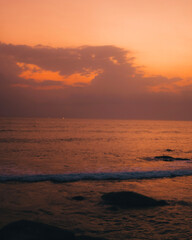 Obraz premium sunset over the sea
