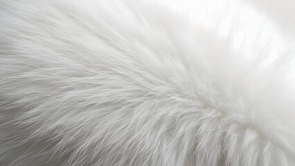 Obraz premium Close up of white rabbit fur social media thumbnail poster banner download 2026 2027 closeup fluffy