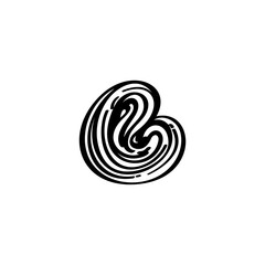 Bakery hand drawn illustration. Pretzel vector doodle icon