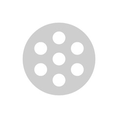 Obraz premium Ceramic desiccator plate flat vector icon used as perforated support inside laboratory desiccators.