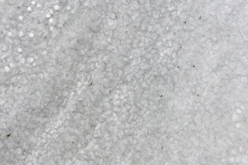 Naklejka premium Texture of a frozen lake of ice, top view from a drone.