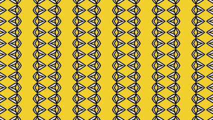 A yellow and black patterned background with white squares © Kate