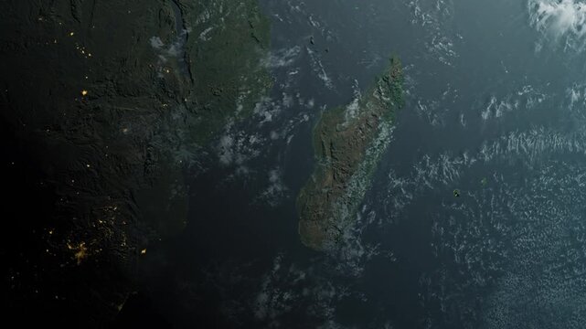 The greatness of the ocean seen from above 