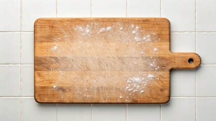Rustic Wooden Cutting Board With Faint Knife Marks Gigapixel Standard V2 4x
