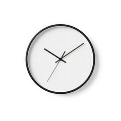 Modern Minimalist Clock: A clean, sleek, and minimalist wall clock, the epitome of timeless design, perfectly embodying the essence of modern aesthetics and simplicity. 