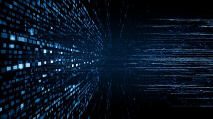 Learning abstraction of blue data rhythm with motion from left to right