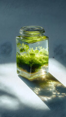 Natural laboratory accessories emphasizing eco-conscious design in chemical research