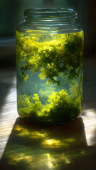 Transparent and sustainable laboratory environment representing ethical scientific progress