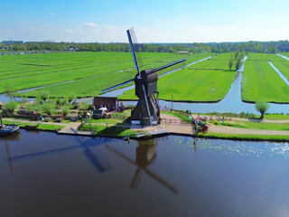 skyline of old town Zaanse Schans