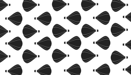 Hot Air Balloon Seamless Pattern Minimal Travel Background