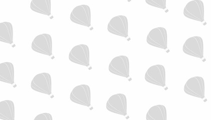 Hot Air Balloon Seamless Pattern Minimal Travel Background