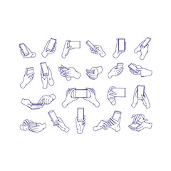 A collection of hands holding controllers in various positions and angles © kamrul Hasan Shovo