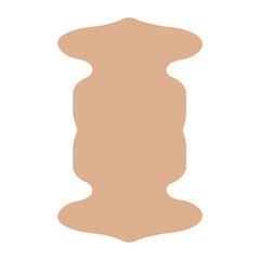 Beige sheepskin rug icon