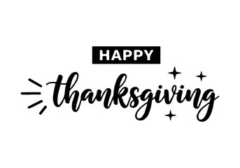 Happy Thanksgiving Typography - A Festive Celebration of Gratitude and Togetherness