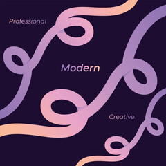 Modern abstract wavy shapes, fluid wavy lines for a dynamic, modern feel, motivational design typography for creative wall art.