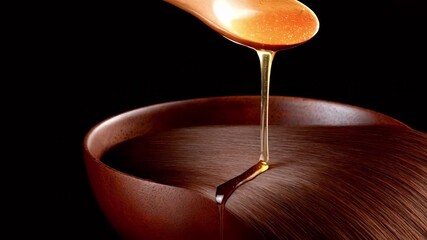 Medium shot emphasizing the careful application of chemical straightening solution on hair strands for longlasting smooth results