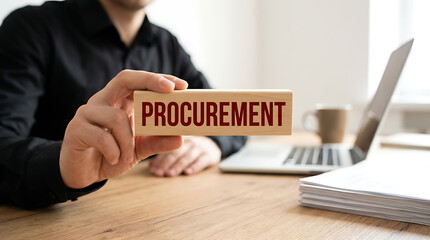 Procurement management industry concept, supply chain and retail logistics