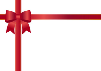 Red ribbon background material