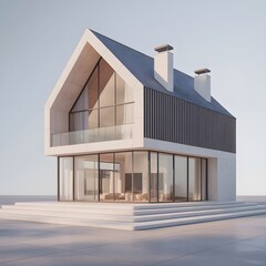 Glass Haven: A Minimalist Dream Home