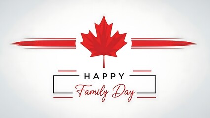 Obraz premium Happy family day canada