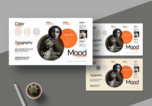 Mood Board Template Layout
