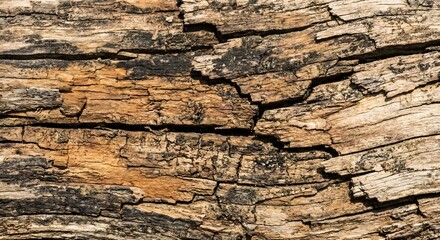 Weathered Wooden Floorboards with Aging and Imperfections