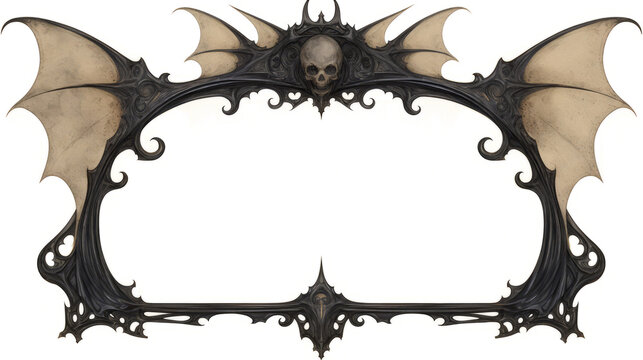 Elegant Gothic Frame with Ornate Corner Spikes
